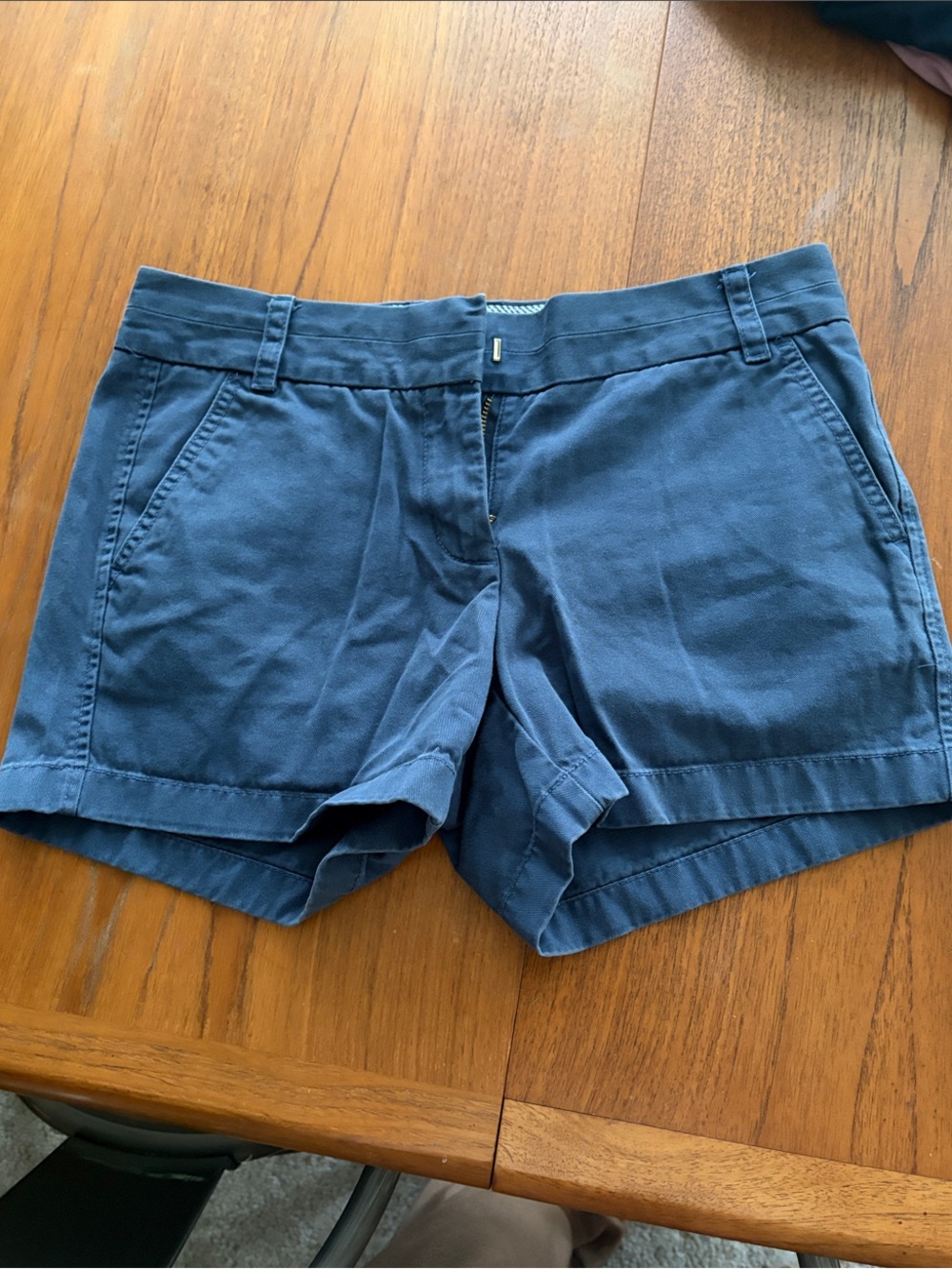 J. Crew Navy Cotton Chino  Shorts